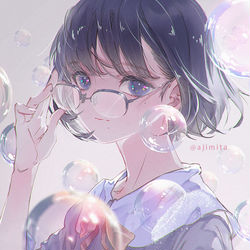 This is a pixiv picture whose title is 虹.