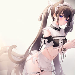 This is a pixiv picture whose title is ねこメイド.