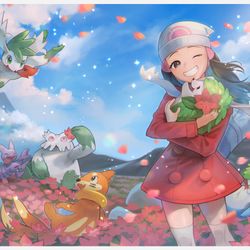 This is a pixiv picture whose title is はなのらくえん.