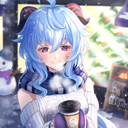This is a pixiv picture whose title is 甘雨ちゃん誕生日.