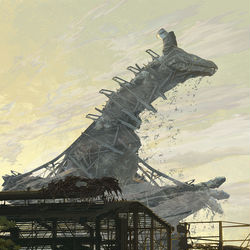 This is a pixiv picture whose title is 土木課の憂鬱.