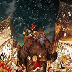 This is a pixiv picture whose title is クリスマスマーケット.