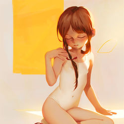 This is a pixiv picture whose title is Weight.