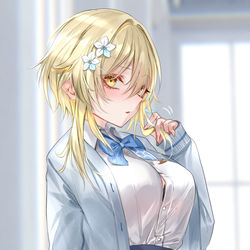 This is a pixiv picture whose title is とてもいい香りがする美少女転校生.