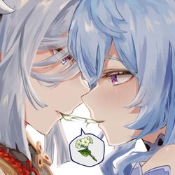 This is a pixiv picture whose title is 吃清心.