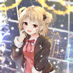 This is a pixiv picture whose title is P90.