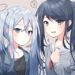 This is a pixiv picture whose title is ツインテールな一歌と奏.