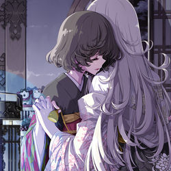 This is a pixiv picture whose title is 夜伽.