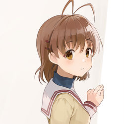 This is a pixiv picture whose title is 古河渚.
