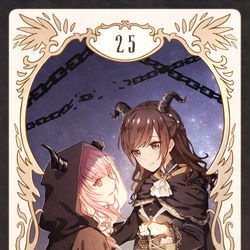This is a pixiv picture whose title is 🕯️『Ｌｏｎｅｌｙ　Ｈｅｒｍｉｔ』⛓️.