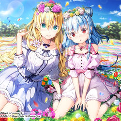 This is a pixiv picture whose title is あづみ＆リゲル　二人でピクニック♡.