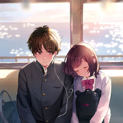 This is a pixiv picture whose title is ただの幼馴染.