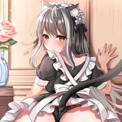 This is a pixiv picture whose title is メイド.