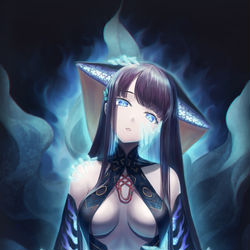 This is a pixiv picture whose title is 星(心)の火.