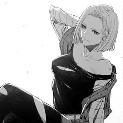 This is a pixiv picture whose title is 人造人間18号.