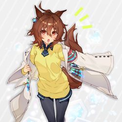 This is a pixiv picture whose title is ぴょいっとアグネスタキオン.