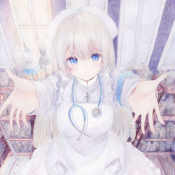 This is a pixiv picture whose title is 抱っこ.