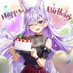 This is a pixiv picture whose title is 🎈🍰🎈.