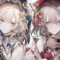 This is a pixiv picture whose title is 祭花.