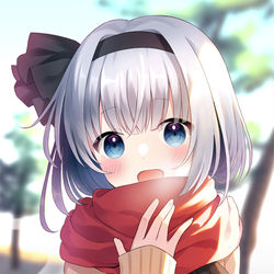 This is a pixiv picture whose title is 冬の朝.