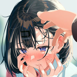 This is a pixiv picture whose title is 見ないで….