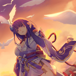 This is a pixiv picture whose title is 原神雷军.
