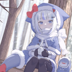 This is a pixiv picture whose title is winter gura.