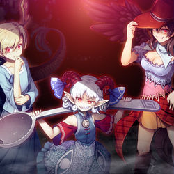 This is a pixiv picture whose title is 畜生界三巨頭.