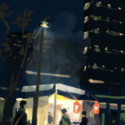 This is a pixiv picture whose title is 煙.