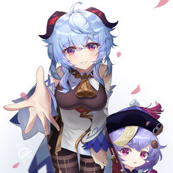 This is a pixiv picture whose title is 甘雨.