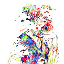 This is a pixiv picture whose title is 「もっと私を見てよ。」.