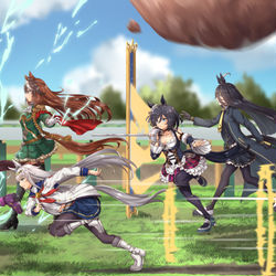 This is a pixiv picture whose title is レース４.