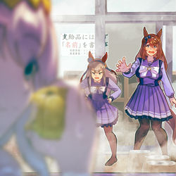 This is a pixiv picture whose title is 栗東寮ゆず湯消失事件.