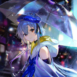 This is a pixiv picture whose title is 水月.