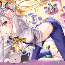 This is a pixiv picture whose title is 『にゃん…?』.
