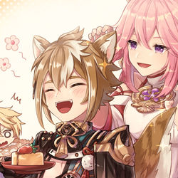 This is a pixiv picture whose title is モフモフしたい.