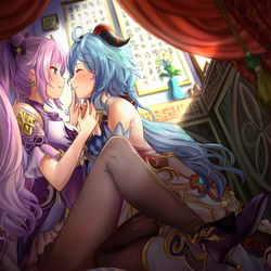 This is a pixiv picture whose title is Ganqing.
