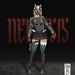 This is a pixiv picture whose title is Nemesis (涅墨西斯).