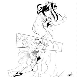 This is a pixiv picture whose title is イシュタルまんが.