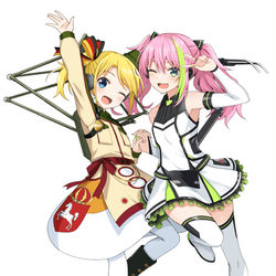 This is a pixiv picture whose title is 【お仕事】広島電鉄×駅メモ！＆アワメモ！キャンペーンイラスト.