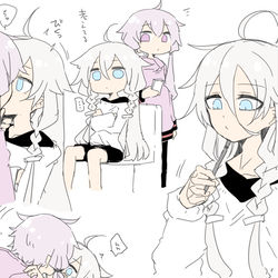 This is a pixiv picture whose title is 不意打ちキスゆかいあ.
