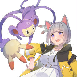 This is a pixiv picture whose title is かわいいかわいいエテボースとうちの子.