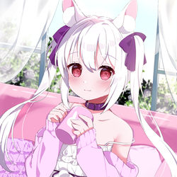This is a pixiv picture whose title is うさぎ系彼女がいる生活.