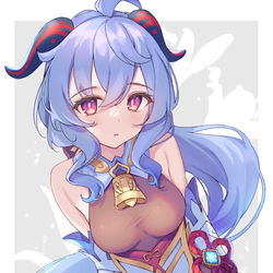 This is a pixiv picture whose title is 甘雨ちゃん.