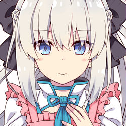 This is a pixiv picture whose title is 【動画】モルガンお母様と女子高生なトリ子！（まとめ）.