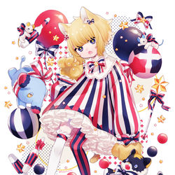 This is a pixiv picture whose title is サーカス猫ちゃん.