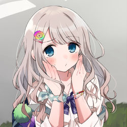 This is a pixiv picture whose title is この格好、すごい視線を感じるっす….