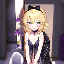 This is a pixiv picture whose title is わるももか.