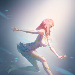 This is a pixiv picture whose title is 冰上舞者-缇米朵.