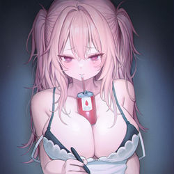 This is a pixiv picture whose title is 🖤💉.